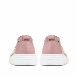 Bellissimo Scalloped Edge Lace-Up Trainers - BELAKMER35008 / 322 252