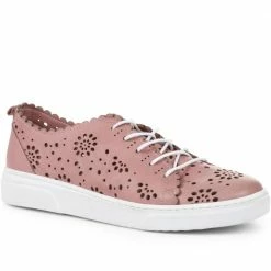 Bellissimo Scalloped Edge Lace-Up Trainers - BELAKMER35008 / 322 252