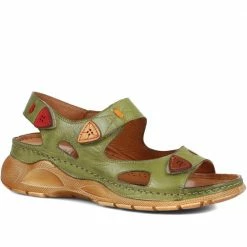 Pavers Touch-Fasten Leather Sandals - KARY35001 / 322 231