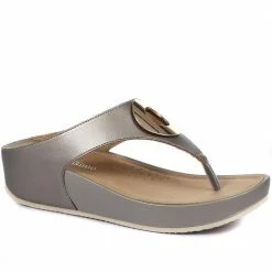 Bellissimo Metallic Toe Post Sandal - BELBAIZH29037 / 315 770