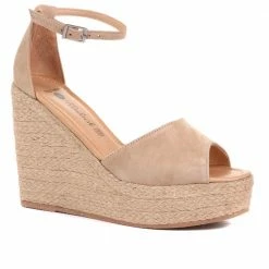 Kinloch Leather Wedge Heel Sandals - ELILE35504 / 322 303