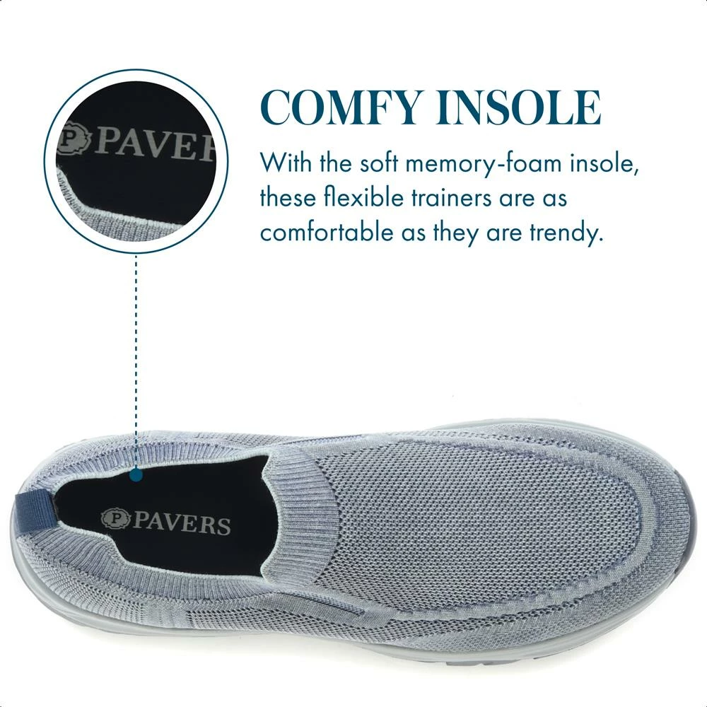 Pavers Lightweight Slip On Trainers - BRK35007 / 321 333 Sneakers 14 Pavers Lightweight Slip On Trainers - BRK35007 / 321 333 Sneakers