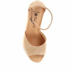 Kinloch Leather Wedge Heel Sandals - ELILE35504 / 322 303