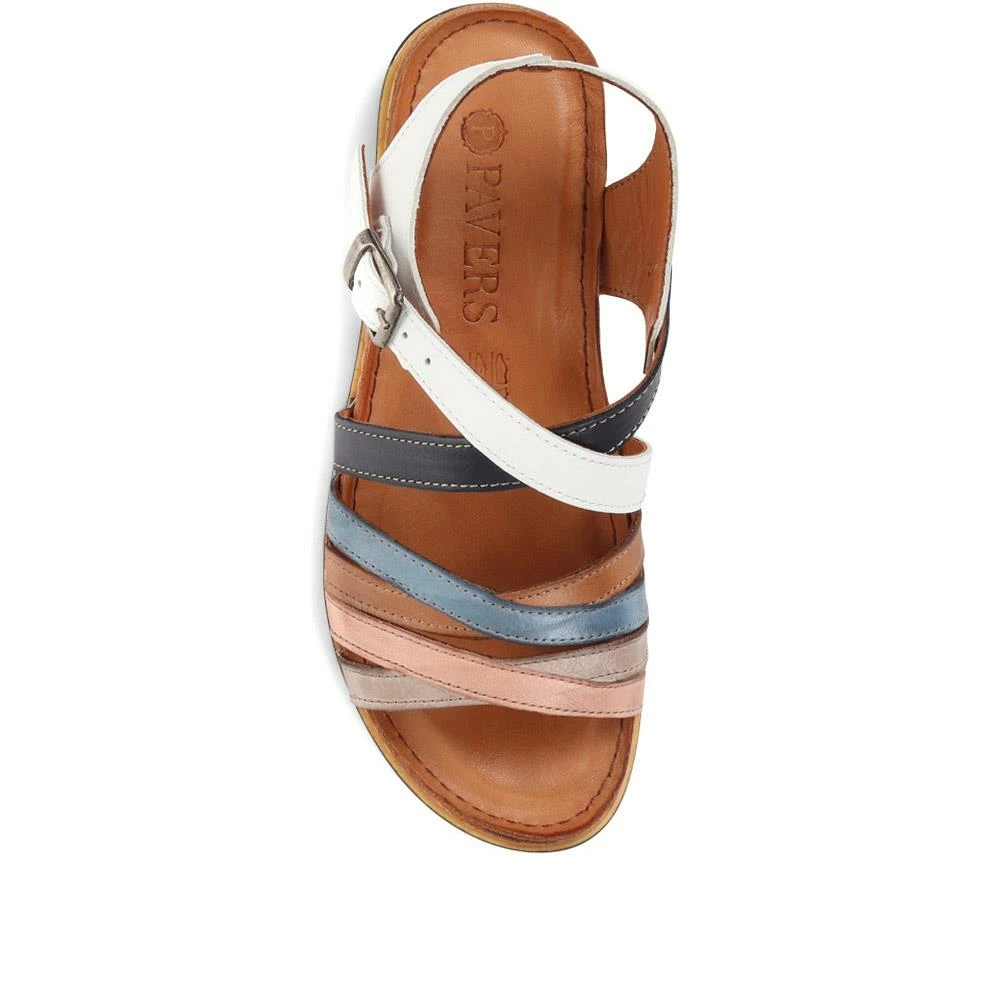 Pavers Flat Strappy Sandals - KARY35009 / 322 270 5 Pavers Flat Strappy Sandals - KARY35009 / 322 270