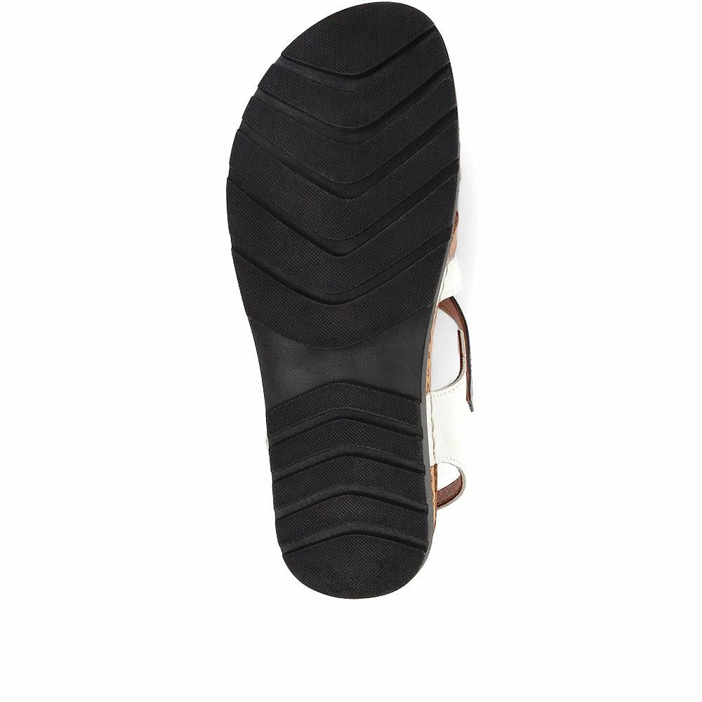 Pavers Flat Strappy Sandals - KARY35009 / 322 270 6 Pavers Flat Strappy Sandals - KARY35009 / 322 270