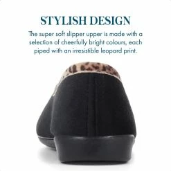Pavers Leopard Print Slippers - FEVI32005 / 319 572