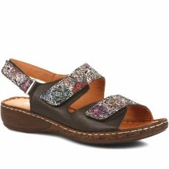 Pavers Fully Adjustable Leather Sandals - KAP35009 / 322 210