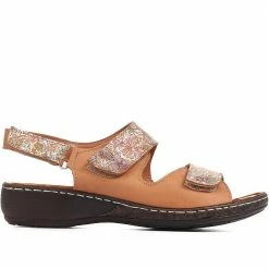 Pavers Fully Adjustable Leather Sandals - KAP35009 / 322 210