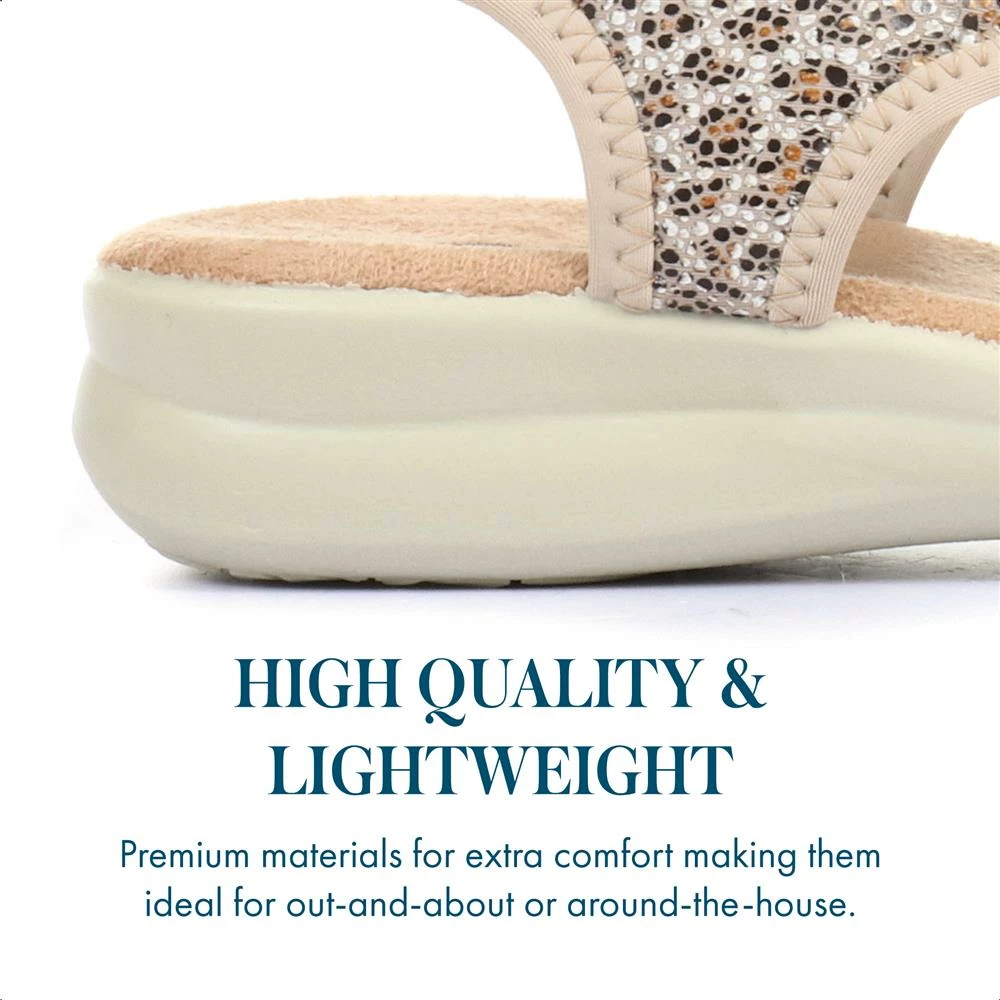 Pavers Wide Fit Leopard Print Pull-On Sandals - POLY33003 / 319 732 6 Pavers Wide Fit Leopard Print Pull-On Sandals - POLY33003 / 319 732