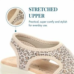 Pavers Wide Fit Leopard Print Pull-On Sandals - POLY33003 / 319 732 28 Pavers Wide Fit Leopard Print Pull-On Sandals - POLY33003 / 319 732