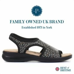 Pavers Wide Fit Leopard Print Pull-On Sandals - POLY33003 / 319 732 30 Pavers Wide Fit Leopard Print Pull-On Sandals - POLY33003 / 319 732