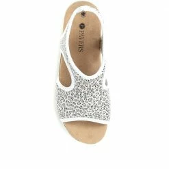 Pavers Wide Fit Leopard Print Pull-On Sandals - POLY33003 / 319 732 38 Pavers Wide Fit Leopard Print Pull-On Sandals - POLY33003 / 319 732