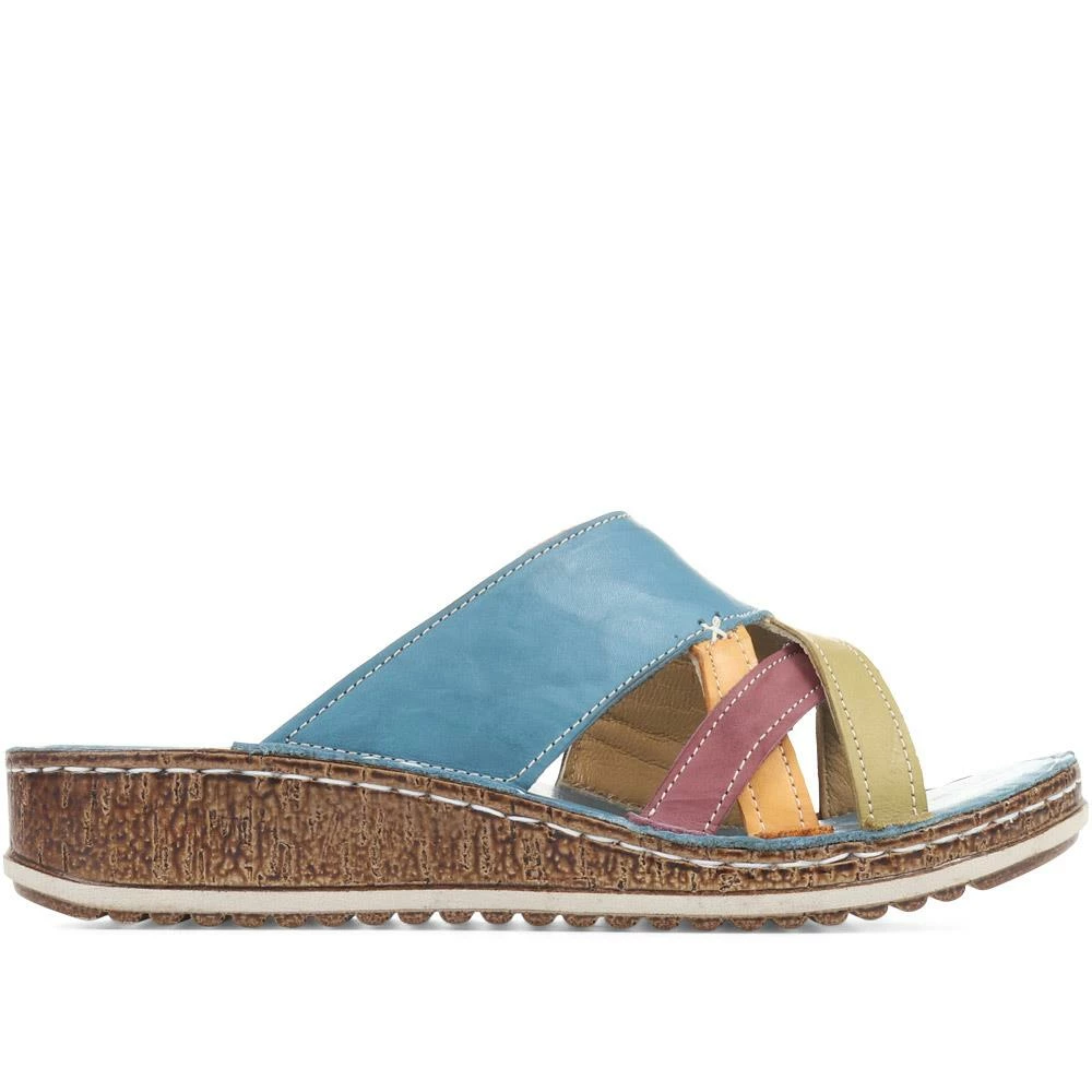 Pavers Leather Mule Sandals - CAY35005 / 321 799 3 Pavers Leather Mule Sandals - CAY35005 / 321 799