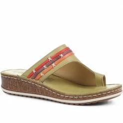 Pavers Toe-Loop Mule Sandals - CAY35007 / 321 801
