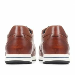 Pavers Wide Fit Leather Lace-Up Trainers - PARK35013 / 321 632