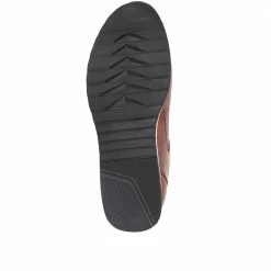 Pavers Wide Fit Leather Lace-Up Trainers - PARK35013 / 321 632