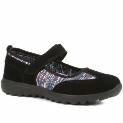 Pavers Wide Fit Adjustable Mary Jane Shoes - BRK32007 / 318 782