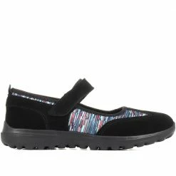 Pavers Wide Fit Adjustable Mary Jane Shoes - BRK32007 / 318 782