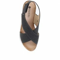 Pavers Embellished Slingback Wedge Sandals - BAIZH35051 / 321 469
