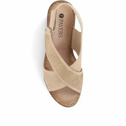 Pavers Embellished Slingback Wedge Sandals - BAIZH35051 / 321 469