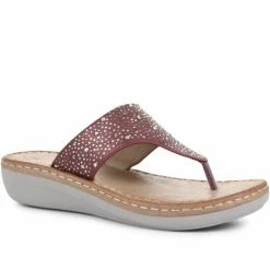 Pavers Wedge Toe Post Sandals - BAIZH35099 / 321 649