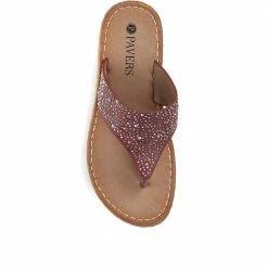 Pavers Wedge Toe Post Sandals - BAIZH35099 / 321 649