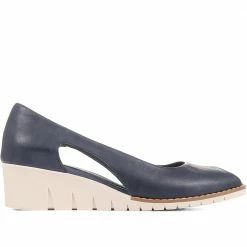 Pavers Leather Wedge Pumps - KAP35007 / 322 220 Shoes