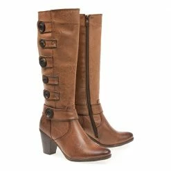 Pavers Mid-Heel Long Boot With Multiple Buttons - ATR1800 / 145 875