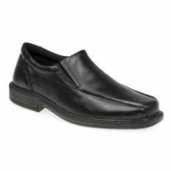 Pavers Wide Fit Leather Slip On Shoes - RAJ1601 / 124 914