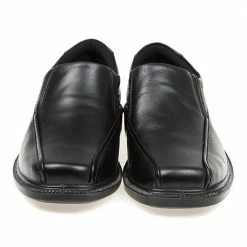 Pavers Wide Fit Leather Slip On Shoes - RAJ1601 / 124 914