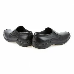 Pavers Wide Fit Leather Slip On Shoes - KAMP1900 / 300 237