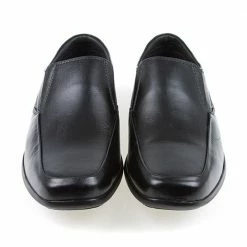 Pavers Wide Fit Leather Slip On Shoes - KAMP1900 / 300 237