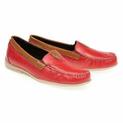 Pavers Leather Moccasin With Contrasting Trim - KEMP1752 / 126 432 23 Pavers Leather Moccasin With Contrasting Trim - KEMP1752 / 126 432