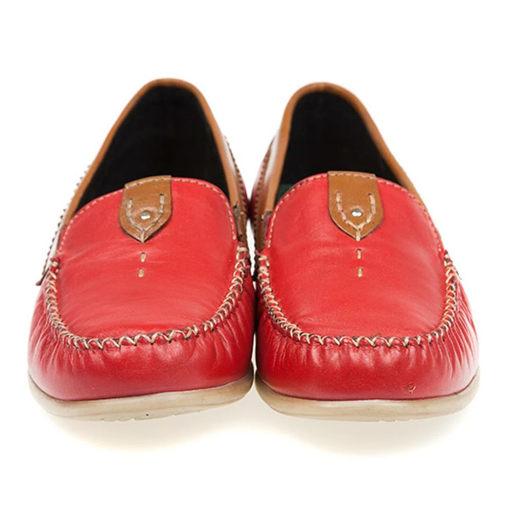 Pavers Leather Moccasin With Contrasting Trim - KEMP1752 / 126 432 6 Pavers Leather Moccasin With Contrasting Trim - KEMP1752 / 126 432