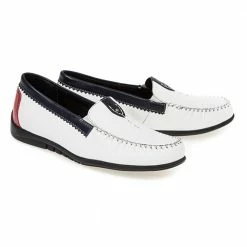 Pavers Leather Moccasin With Contrasting Trim - KEMP1752 / 126 432 33 Pavers Leather Moccasin With Contrasting Trim - KEMP1752 / 126 432