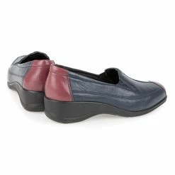 Pavers Shoes Wide Fit Leather Slip On With Contrasting Toe Cap - KF2113 / 305 107