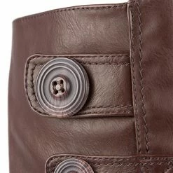 Pavers Knee High Boot With Button Detail - WBINS2226 / 306 616