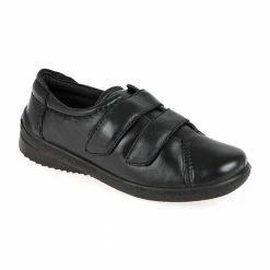 Pavers Wide Extra Wide Leather Shoe With One Touch Tabs - RAJA2005 / 301 558