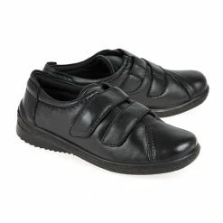 Pavers Wide Extra Wide Leather Shoe With One Touch Tabs - RAJA2005 / 301 558