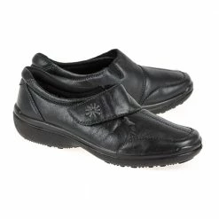 Pavers Shoes Extra Wide Leather Touch Fasten Shoe - RAJA2305 / 307 957