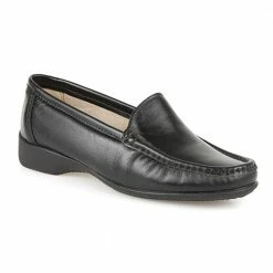 Pavers Shoes Wide Fit Leather Loafer - CONT2400 / 309 091