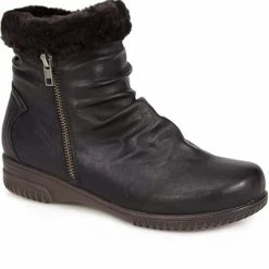 Pavers Ankle Boot With Slouch Effect & Trim - WBINS1800 / 127 077 88 Pavers Ankle Boot With Slouch Effect & Trim - WBINS1800 / 127 077