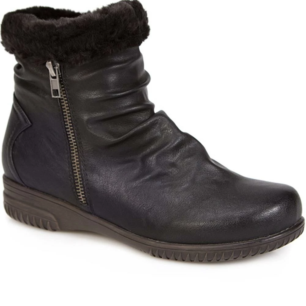 Pavers Ankle Boot With Slouch Effect & Trim - WBINS1800 / 127 077 1 Pavers Ankle Boot With Slouch Effect & Trim - WBINS1800 / 127 077