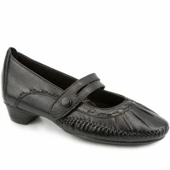 Pavers Leather Mary Jane With Stitch Detailing. - NAP1402 / 123 751