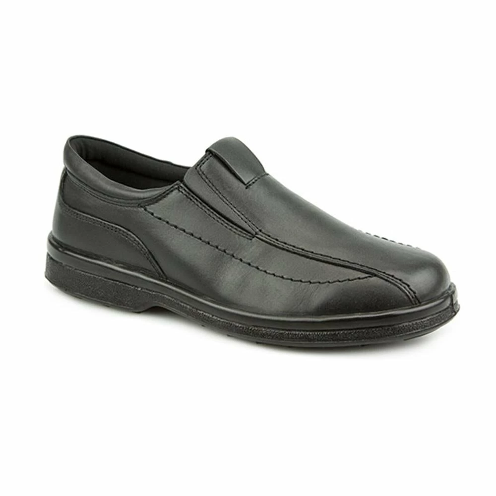Pavers Wide Fit Leather Slip On Shoes For Men - RAJ1801 / 145 886 2 Pavers Wide Fit Leather Slip On Shoes For Men - RAJ1801 / 145 886