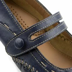 Pavers Leather Mary Jane With Stitch Detailing. - NAP1402 / 123 751