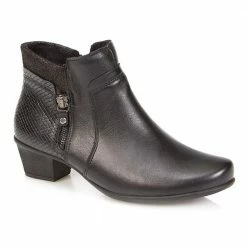 Fly Flot Ankle Boot With Stack Heel - RDSOF26000 / 311 121 Wide Fit