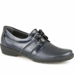 Fly Flot Wide Fit Leather Shoe With Lace Up - CALFLY1204 / 134 150