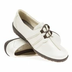 Fly Flot Wide Fit Leather Shoe With Lace Up - CALFLY1204 / 134 150