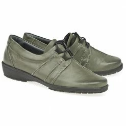 Fly Flot Wide Fit Leather Shoe With Lace Up - CALFLY1204 / 134 150